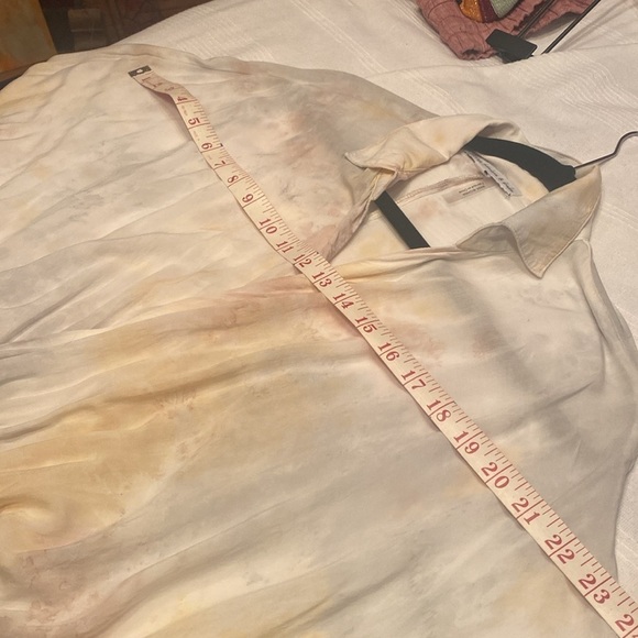 Young Fabulous & Broke tie dye faux wrap mini midi dress batwing sleeves sz S - Picture 14 of 17